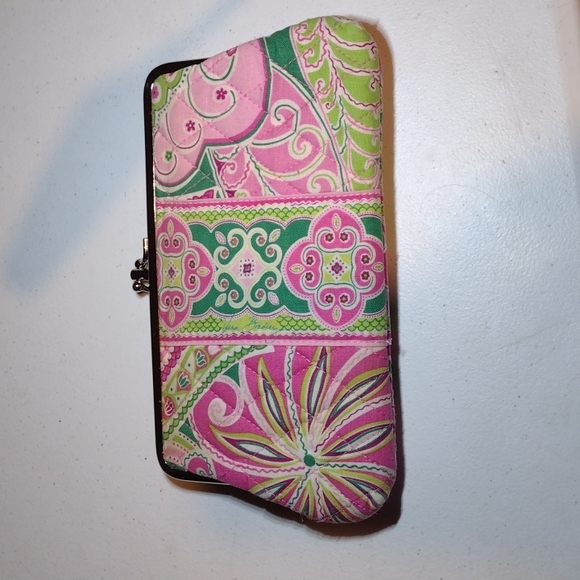 Vera Bradley Handbags - Vera Bradley Pink and green wallet